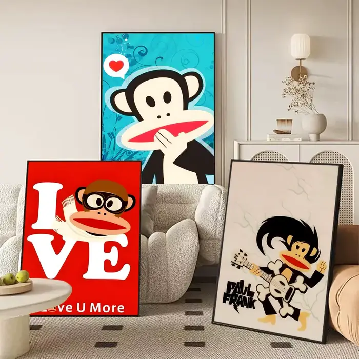 P-Paul Fashion F-Frank Poster Autocollant parfait Art auto-adhésif conçu pour les espaces de bureau à manger à la maison