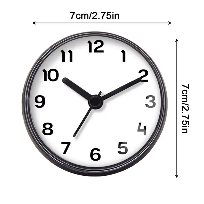 Horloge de douche murale étanche à ventouse, alarme à piles pour salle de bain, cuisine, intérieur, 