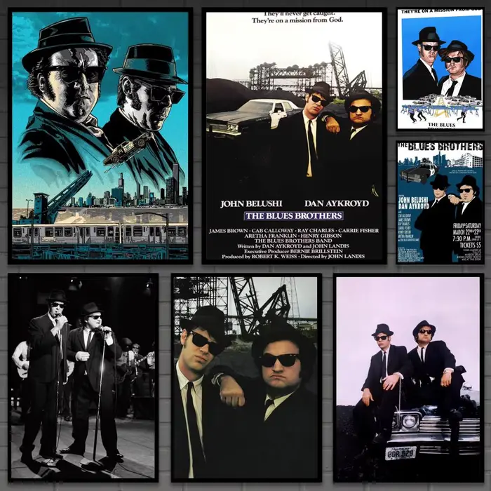 Affiche de film vintage Blues Brothers