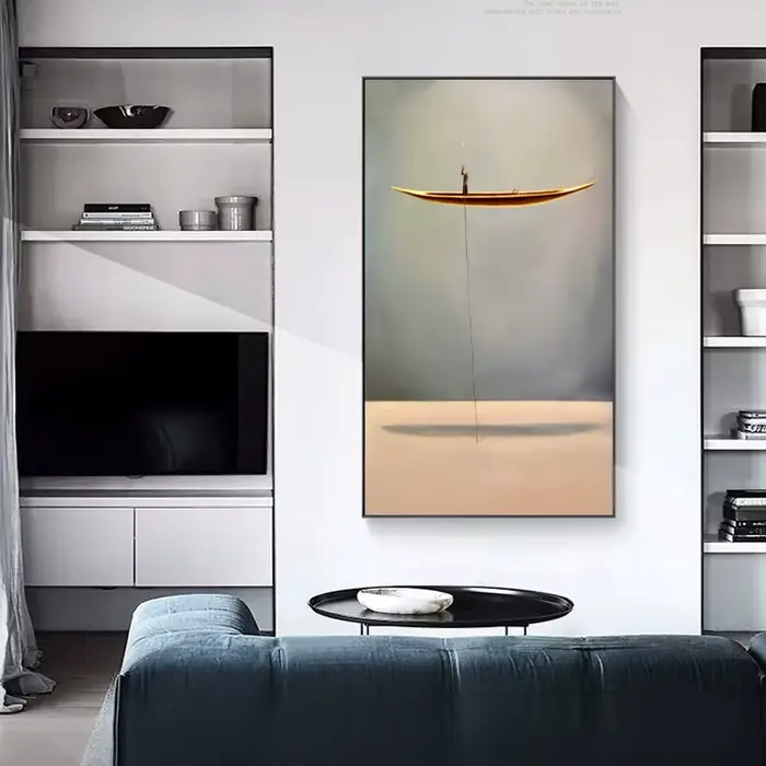 Affiche sur toile de bateau doré