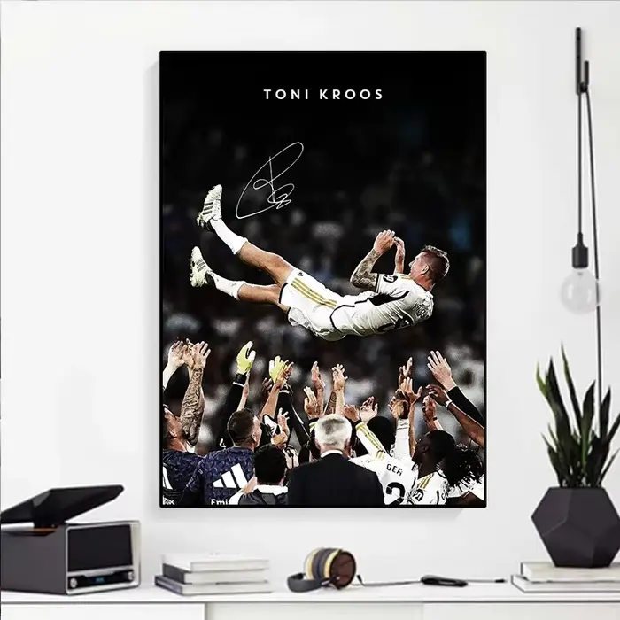 Affiche de Portrait de joueur de Sport de Football moderne