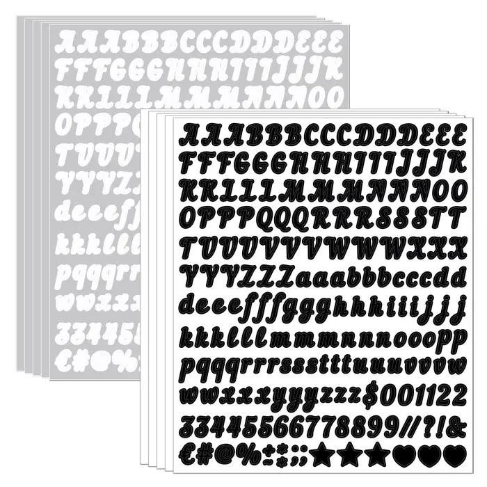 Autocollant lettre 0, 5 pouce