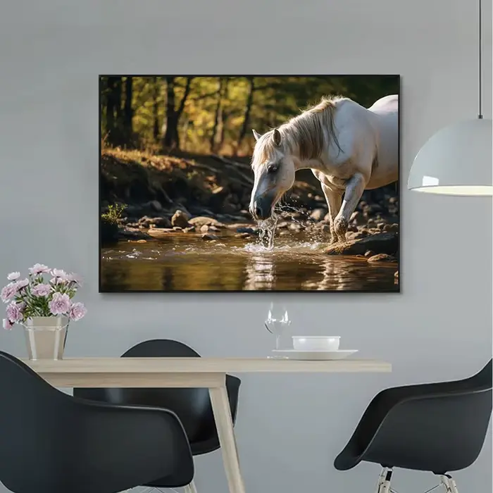 Affiche sur toile de cheval d'animaux sauvages