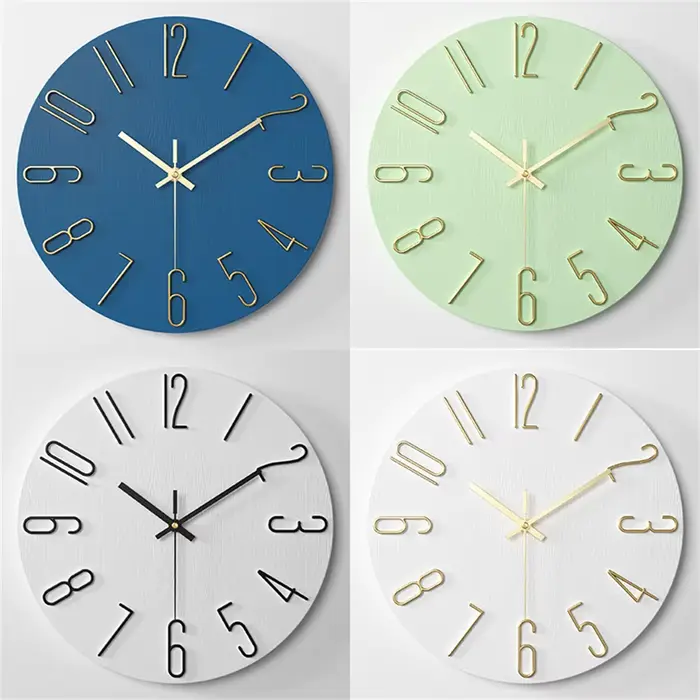 Horloge murale à piles