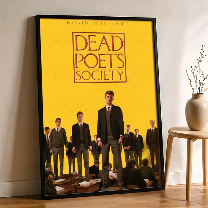 Affiche de film classique Dead Poets Society, autocollant parfait auto-adhésif pour le bureau, le ci