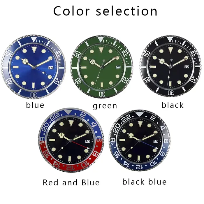 Horloge murale créative de luxe 34cm