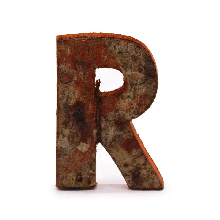 Rustic Bark Letter - R - 7cm