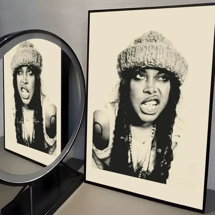 E-erykah Badu américain chanteur-graveur affiche auto-adhésif Art papier imperméable autocollant café maison décoration murale
