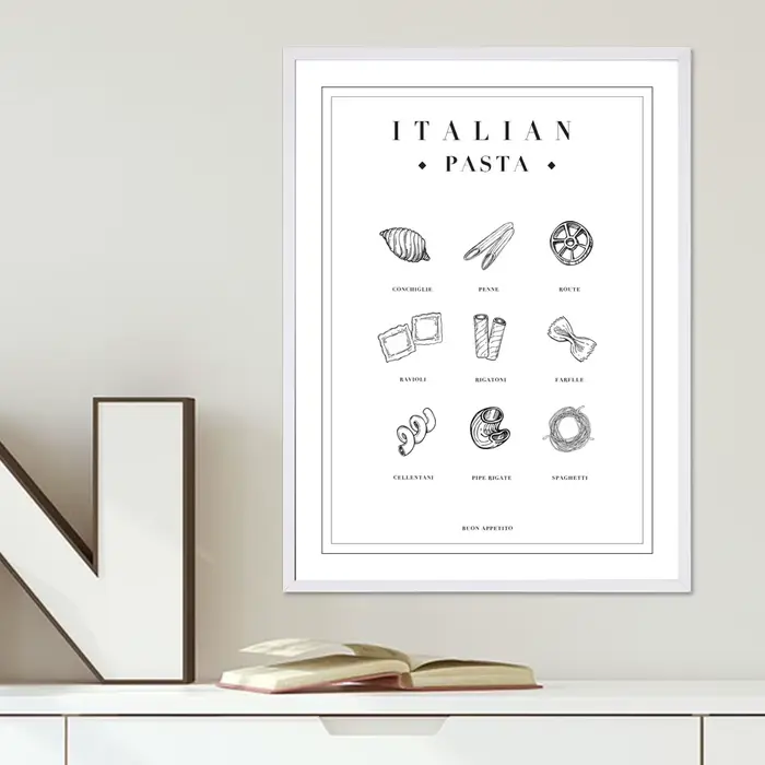 Affiches et impressions d'art mural minimalistes pour la décoration intérieure, peinture sur toile nordique, citron, bon appétit, pâtes, gérer pour la cuisine et la chambre