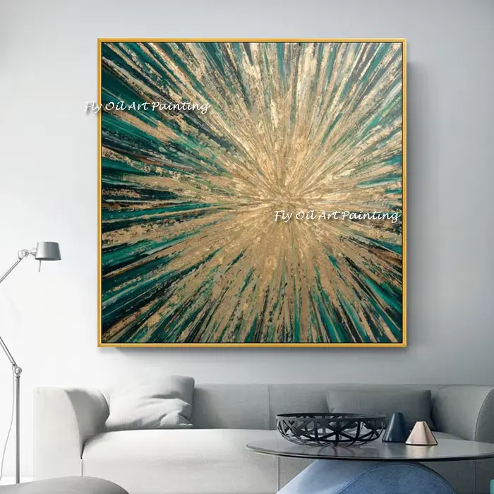 Peinture à l'huile abstraite 100% faite à la main