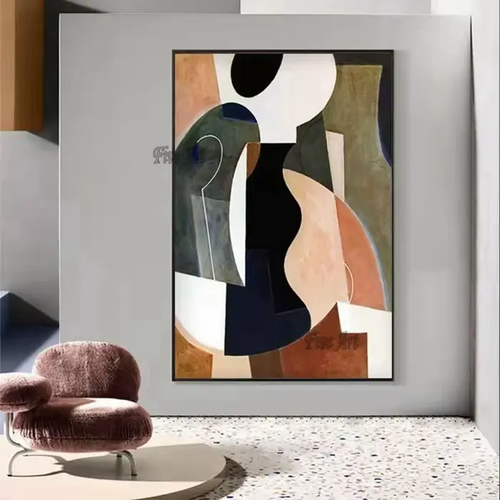 Peinture à l'huile sur toile faite à la main, art mural, personnalisé à l'huile, art abstrait, décoration de la maison, gérer sans cadre, 100%