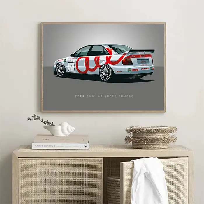 Peinture sur toile de voiture de course pour la décoration de la maison