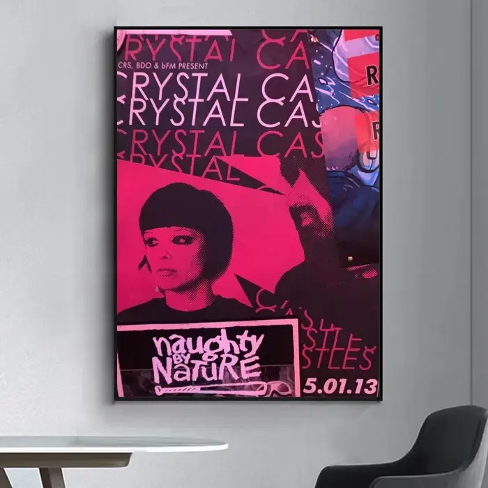 Affiche de château en cristal de bande, peinture sur toile, maison moderne, salon, chambre à coucher