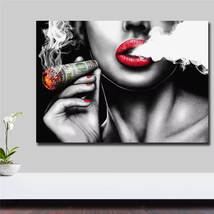 Peinture sur toile vintage sans cadre pour la décoration intérieure