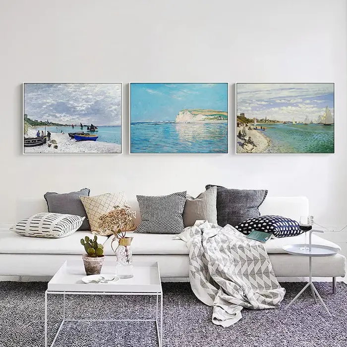 Peinture décorative moderne abstraite de Monet