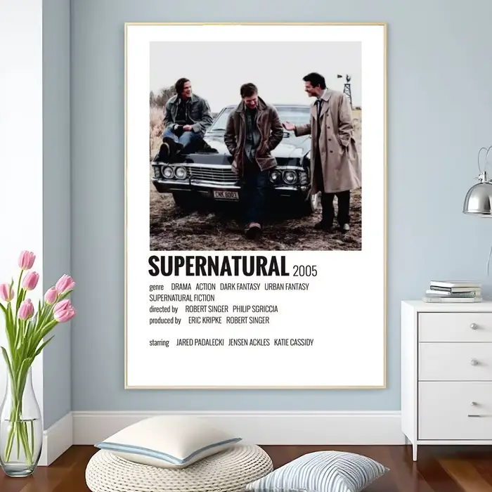 Affiche nordique de film surnaturel HD, affiches imperméables auto-adhésives, décor polyvalent pour 