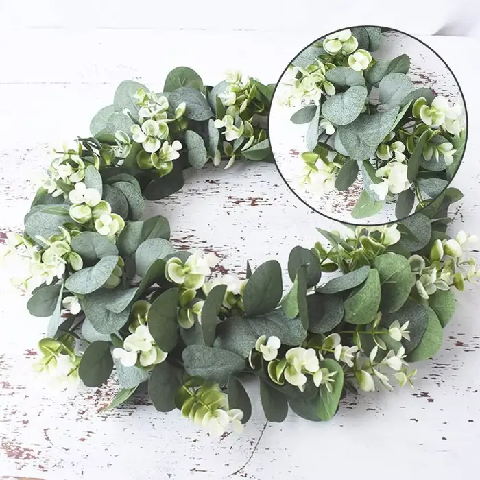 Couronne d'eucalyptus plantes artificielles