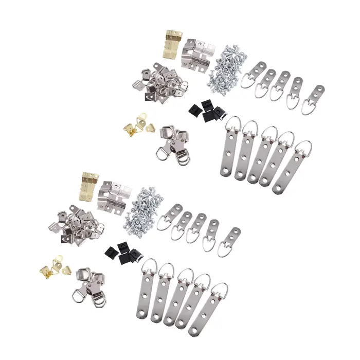 280 pièces Kit de crochets de suspension pour cadres photo