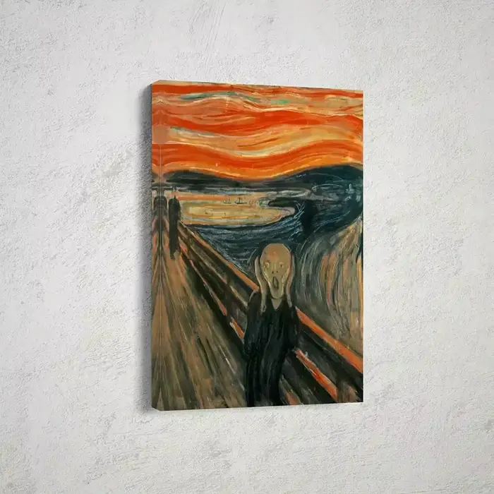 Peinture sur toile sans cadre, Edvard Munch le cri, imprimés d'art muraux avec cadre, décoration de 