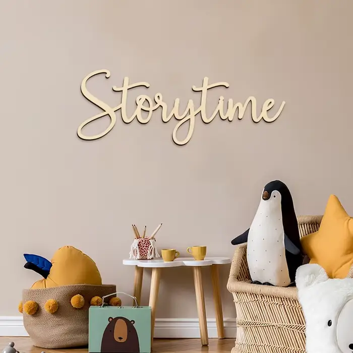 Panneau mural rustique en bois pour chambre de bébé