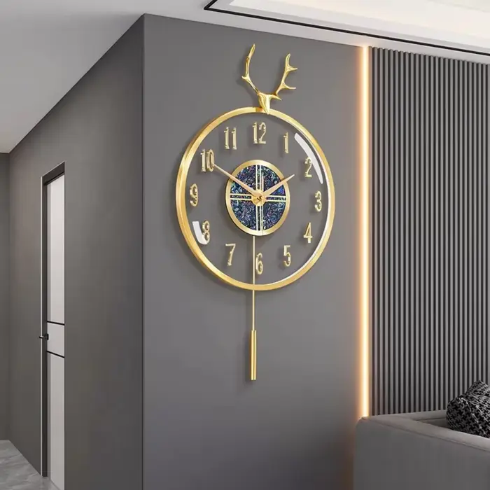 Horloge murale à pendule au Design moderne De luxe