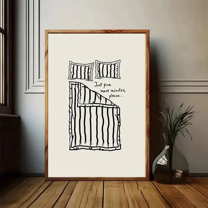 Peinture sur toile Just Five More Minutes