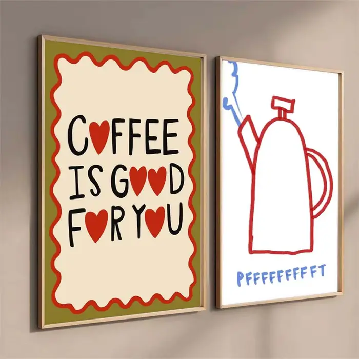 Affiches et imprimés de café expresso Latte