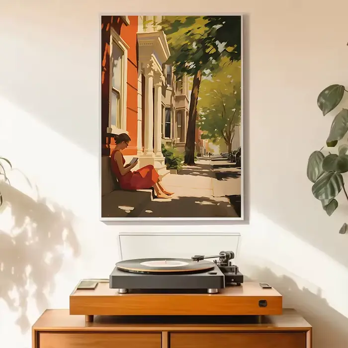 Affiche de la ville d'Edward Hopper
