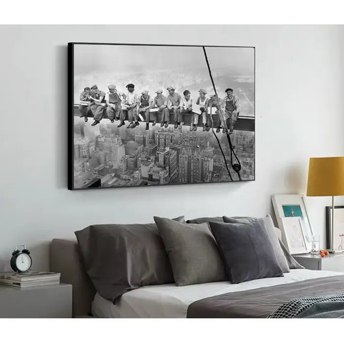 Affiche d'art mural en noir et blanc
