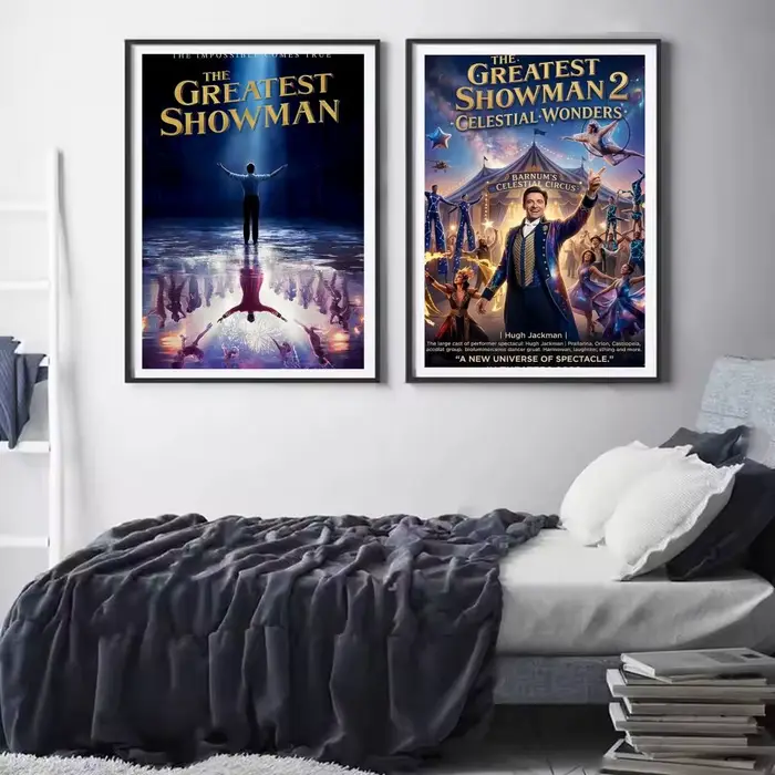 Affiche décorative murale du film T-The Greatest Showman, pour salons, chambres à coucher, bars et cafés, décoration de maison élégante, cadeau