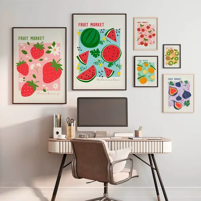 Affiches murales nordiques pour décor de salon