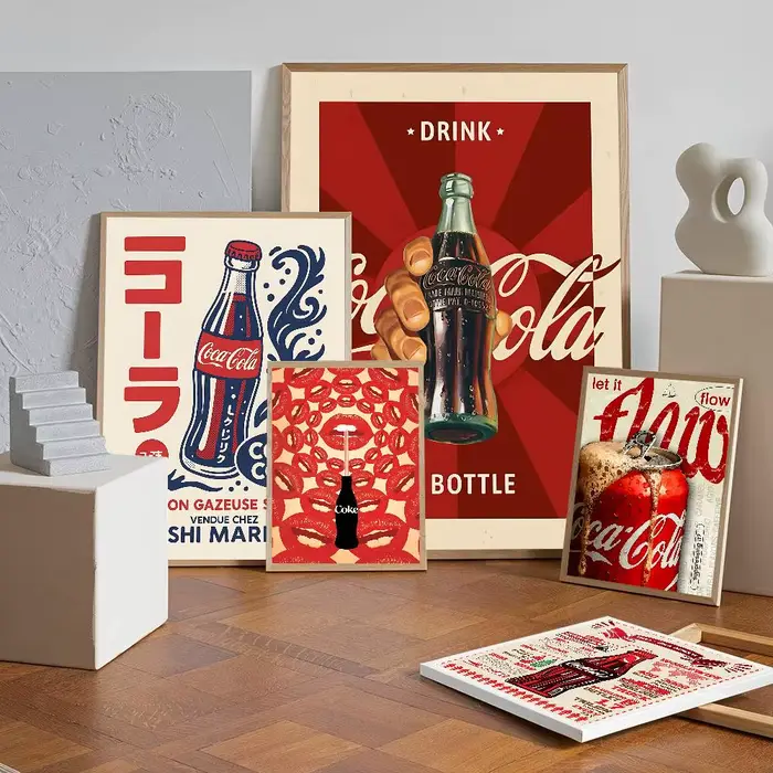 Affiches d'anime vintage Coca-Cola