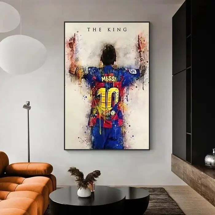 Affiche étoile de football Messi