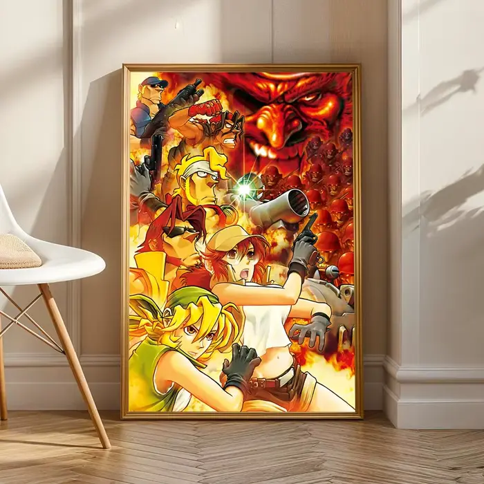 Affiche rétro M-Metal SlugS personnalisée, affiche en PP épaissie, autocollant mural pour la décorat