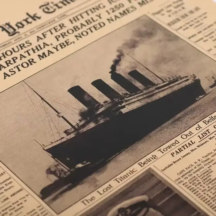 Affiche classique de l'histoire des temps de New York