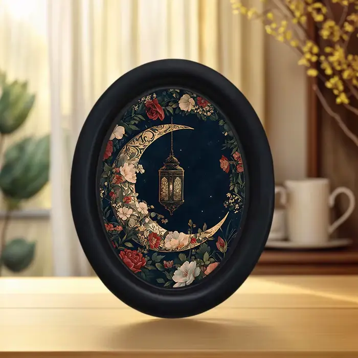 1 pièce de décoration murale vintage fleur et lune