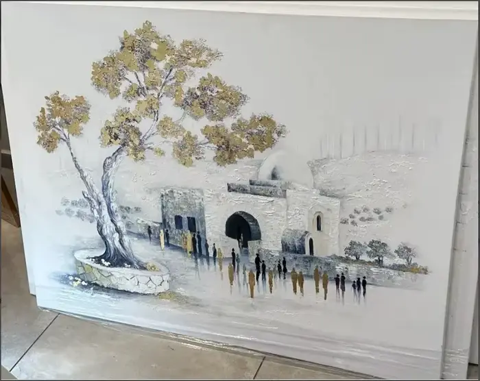 Images personnalisées prière sur le mur de peintures juives peinture à l'huile sur toile faite à la 