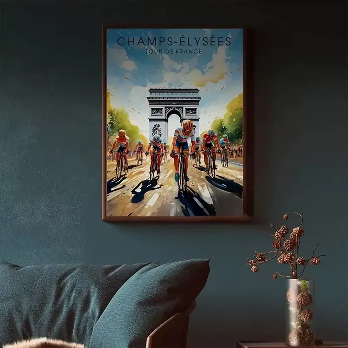 Affiche De vélo et cycliste Tour De France