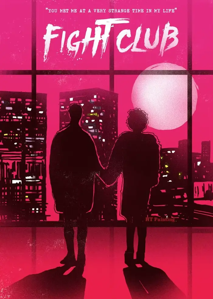 Affiche de Film de boxe du Club de combat de Film classique Brad Pitt, peinture sur toile imprimée H