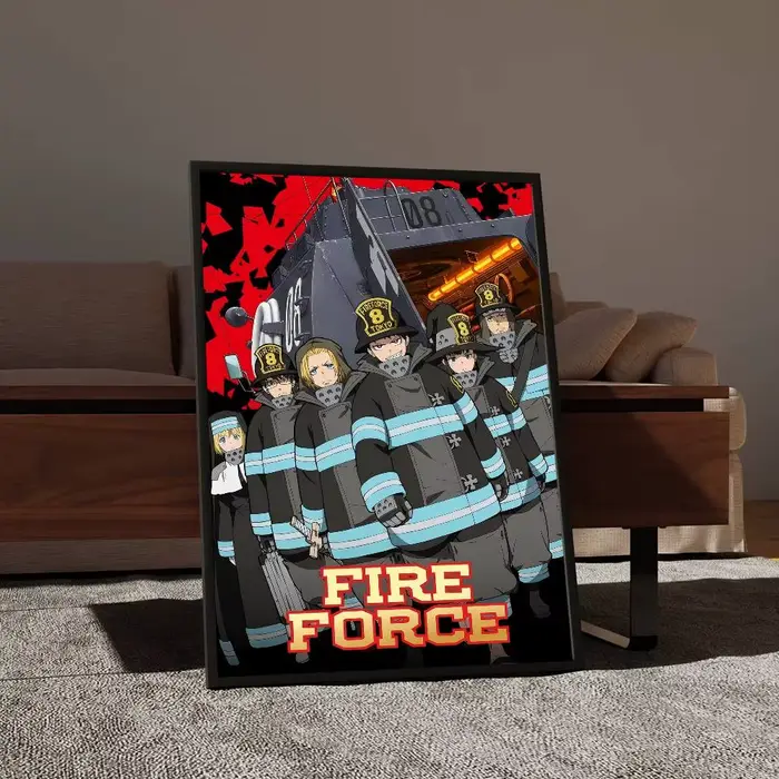 Affiche de bande dessinée F-Fire Force Anime Whitepaper