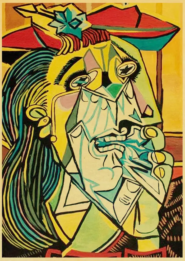Affiche en papier kraft d'exposition de Picasso