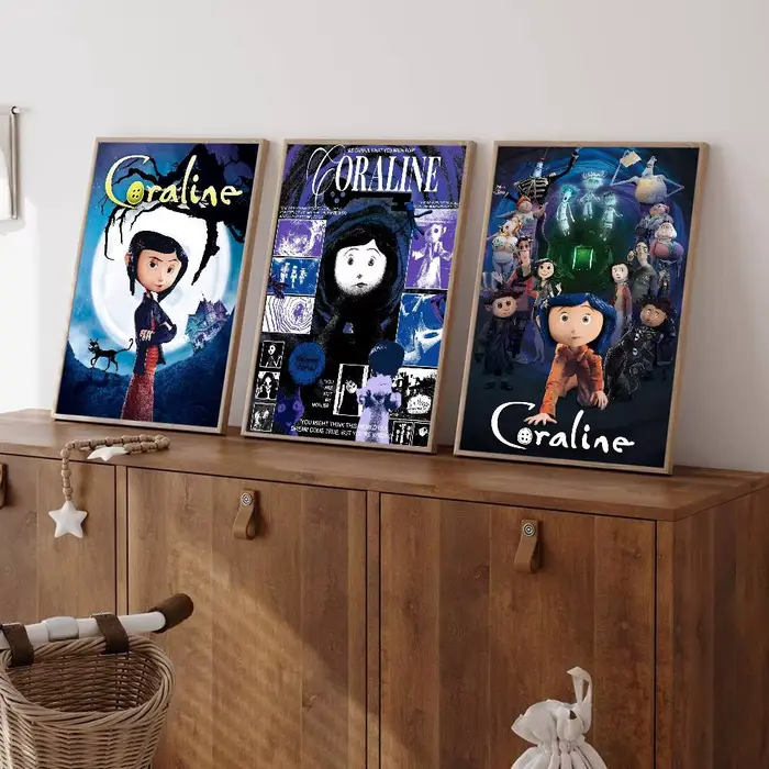 Affiches vintage classiques 5D Anime C-Coraline