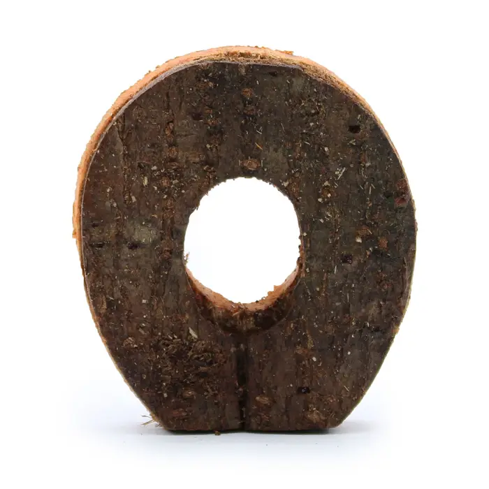 Rustic Bark Letter - O - 7cm
