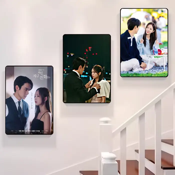 Drame coréen lorsque le téléphone anneaux affiche HD art mur collant étanche maison salon chambre bar décoration esthétique