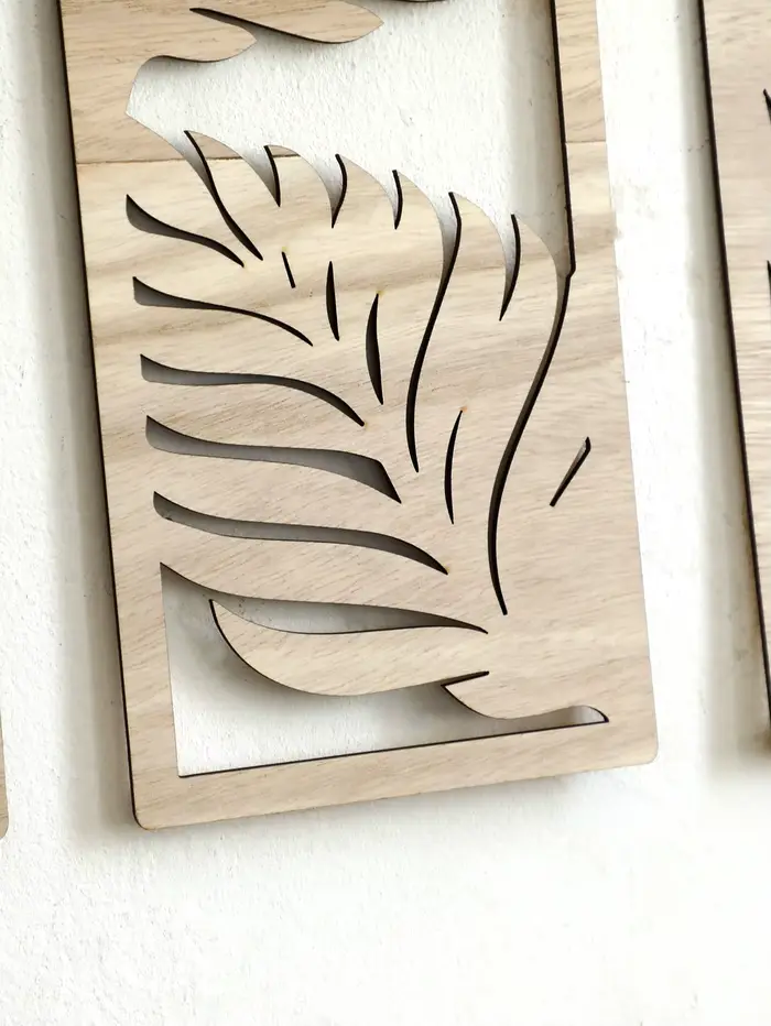 Décor mural d'art en bois bohème