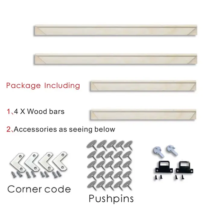 Cadre de barres en bois 30x40 40x50 pour peintures sur toile, Kit de cadre Photo de grande taille, c