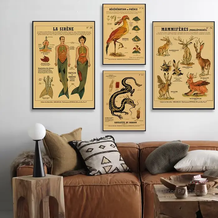 Affiche d'anatomie de sirène