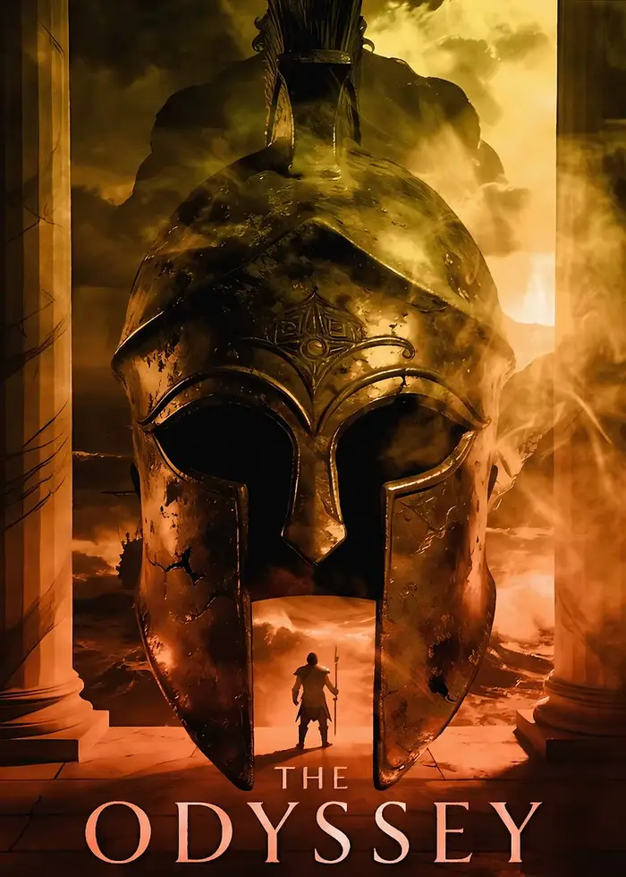 Affiche du dernier film « L'Odyssée » de Christopher Nolan, impressions sur toile, peinture murale «