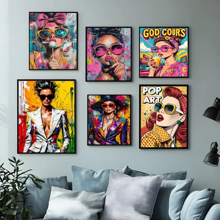 Affiche de style rétro américain