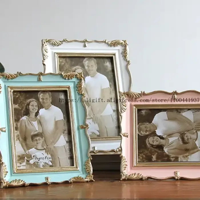 Cadre Photo en résine minimaliste américaine Vintage de 7 pouces